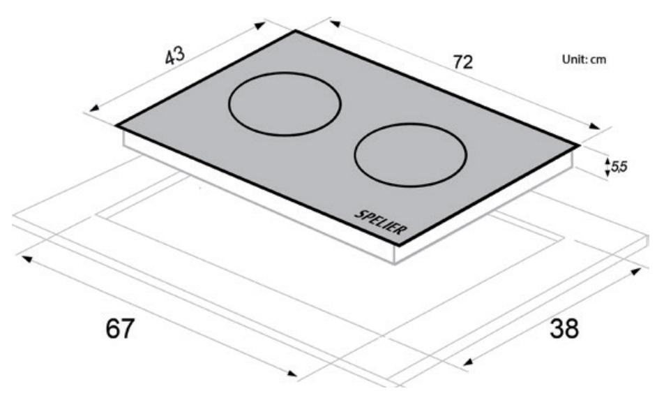 kich-thuoc-bep-tu-spelier-spv-t06 Bếp từ Spelier SPV T06