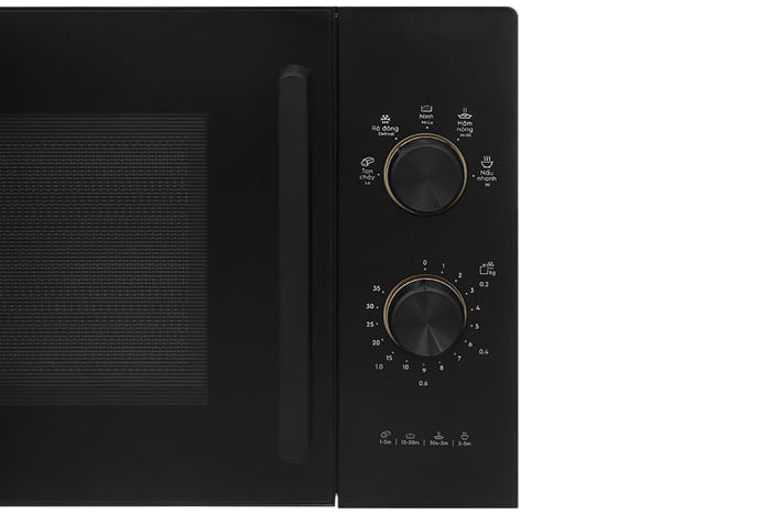 lò vi sóng Electrolux EMM20K22B có bảng điều khiển dạng núm vặn dễ thao tác