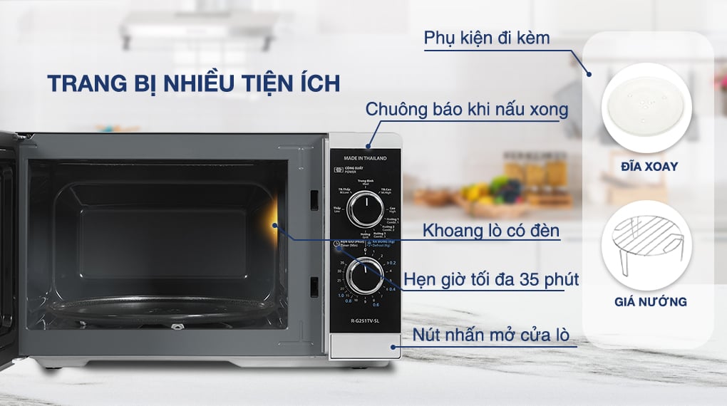 Lò vi sóng có đèn chiếu sáng