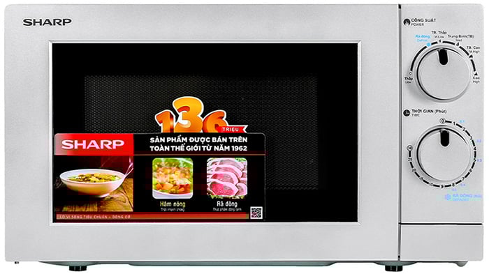 lò vi sóng Sharp R-209VN-SK được thiết kế gọn gàng