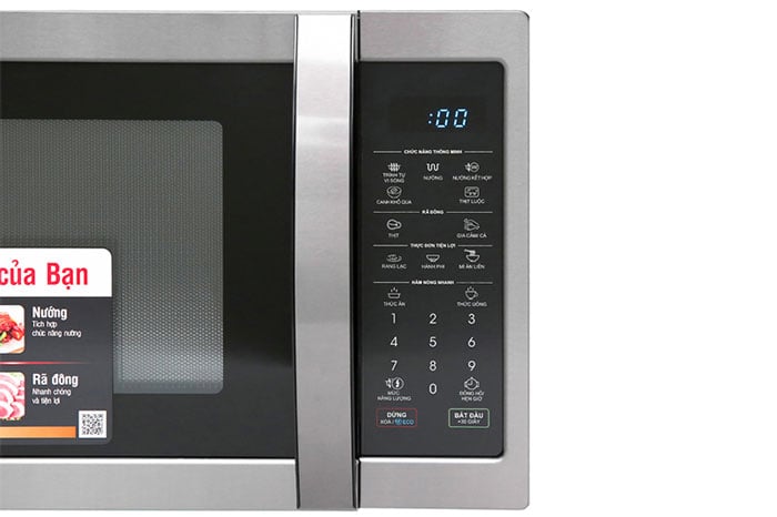 Sharp R G728XVN BST có bảng điều khiển dễ sử dụng