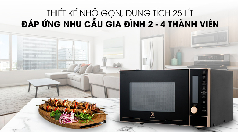 Electrolux EMG25D89GGP có thiết kế sang trọng Electrolux EMG25D89GGP có thiết kế sang trọng