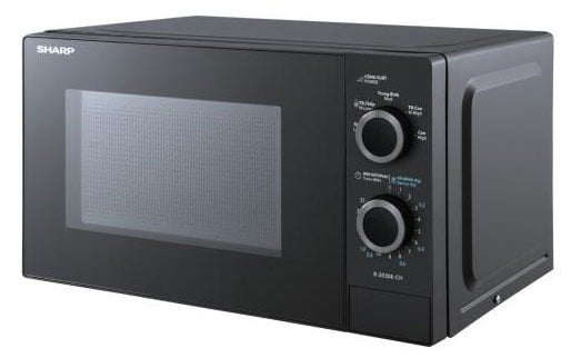 Sharp R-2030E-CH có 2 núm vặn cơ dễ dùng