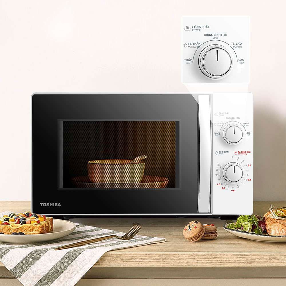 lò vi sóng Toshiba MWP MM20P WH trang bị 5 mức công suất lò vi sóng Toshiba MWP MM20P WH trang bị 5 mức công suất