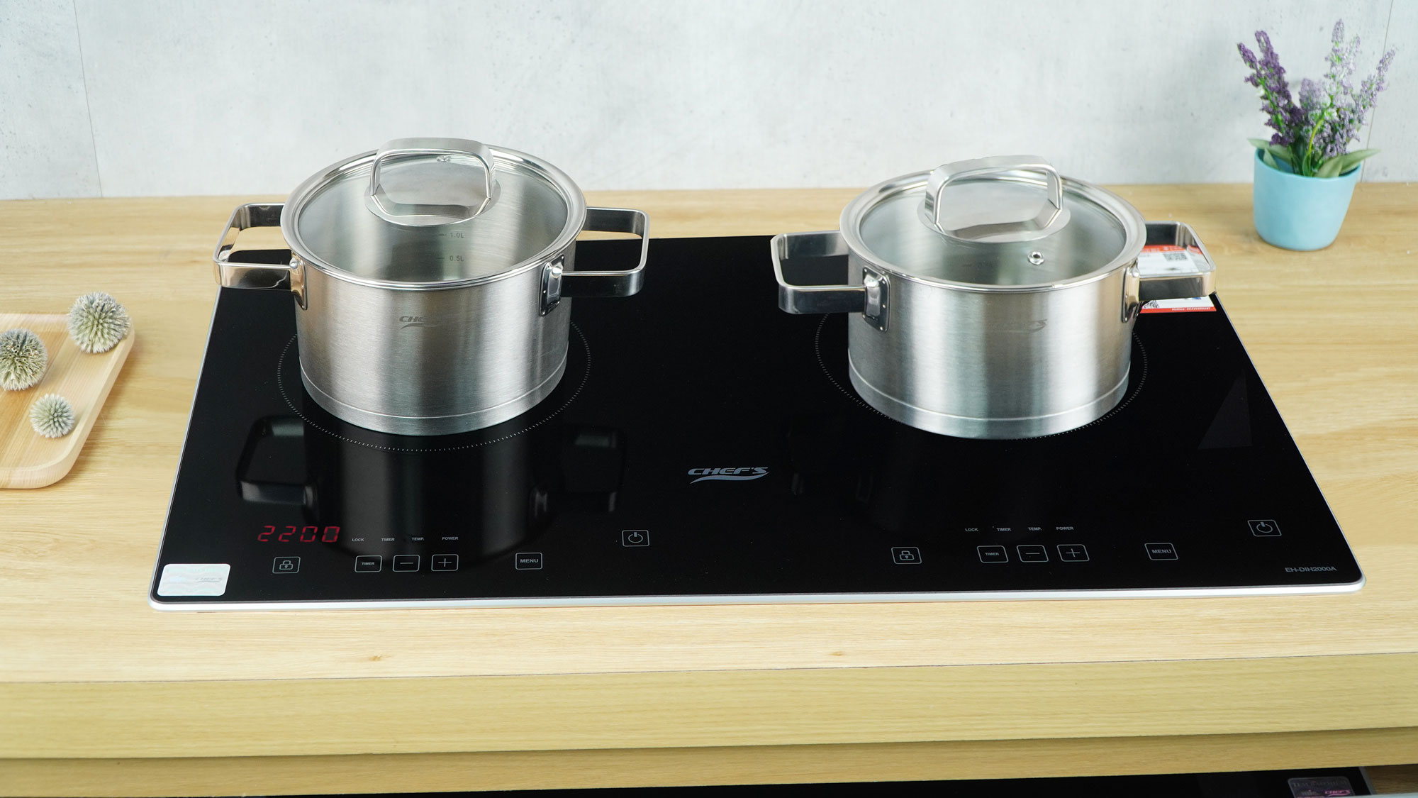 mat-kinh-bep-tu-doi-chefs-eh-dih2000a Bếp từ Chefs EH-DIH2000A