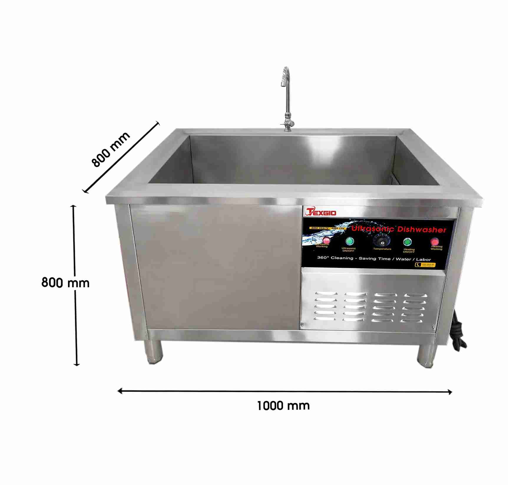 Máy Rửa Chén Bát Công Nghiệp Siêu Âm Texgio Ultrasonic Standard TGU-1000SS