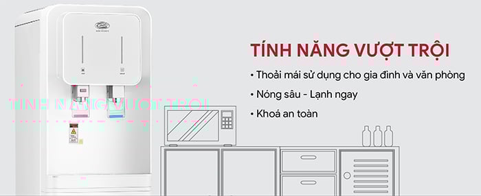 Máy lọc nước nóng lạnh CNC 816UF