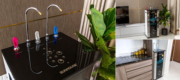 Máy lọc nước Sunhouse SHR76210CK có kiểu dáng hiện đại, sang trọng Máy lọc nước Sunhouse SHR76210CK có kiểu dáng hiện đại, sang trọng