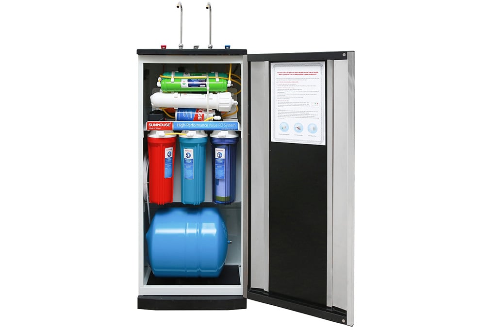 Hệ thống lõi lọc của máy lọc nước R.O 10 lõi Sunhouse SHR76210CK Máy lọc nước R.O 10 lõi Sunhouse SHR76210CK