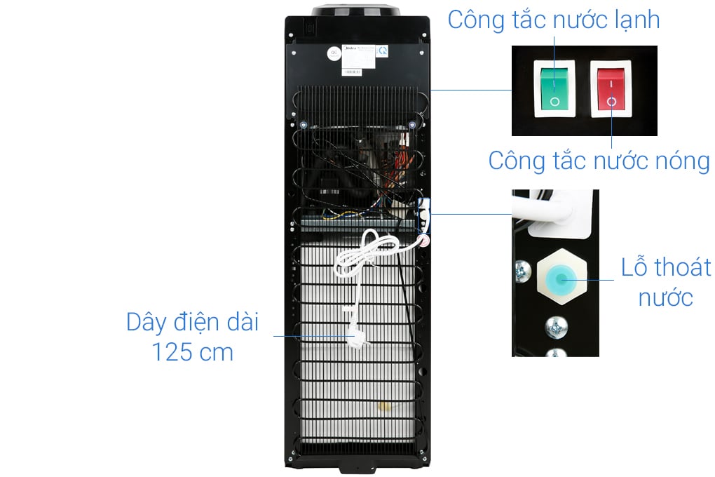 Cây nước nóng lạnh Midea YL1836S-B
