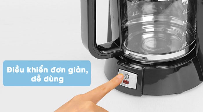 máy pha cà phê Delonghi ICM15210.1 có bảng điều khiển dễ sử dụng máy pha cà phê Delonghi ICM15210.1 có bảng điều khiển dễ sử dụng