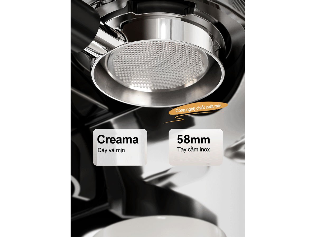 Winci Vega-X có tay cầm inox 58mm Winci Vega-X