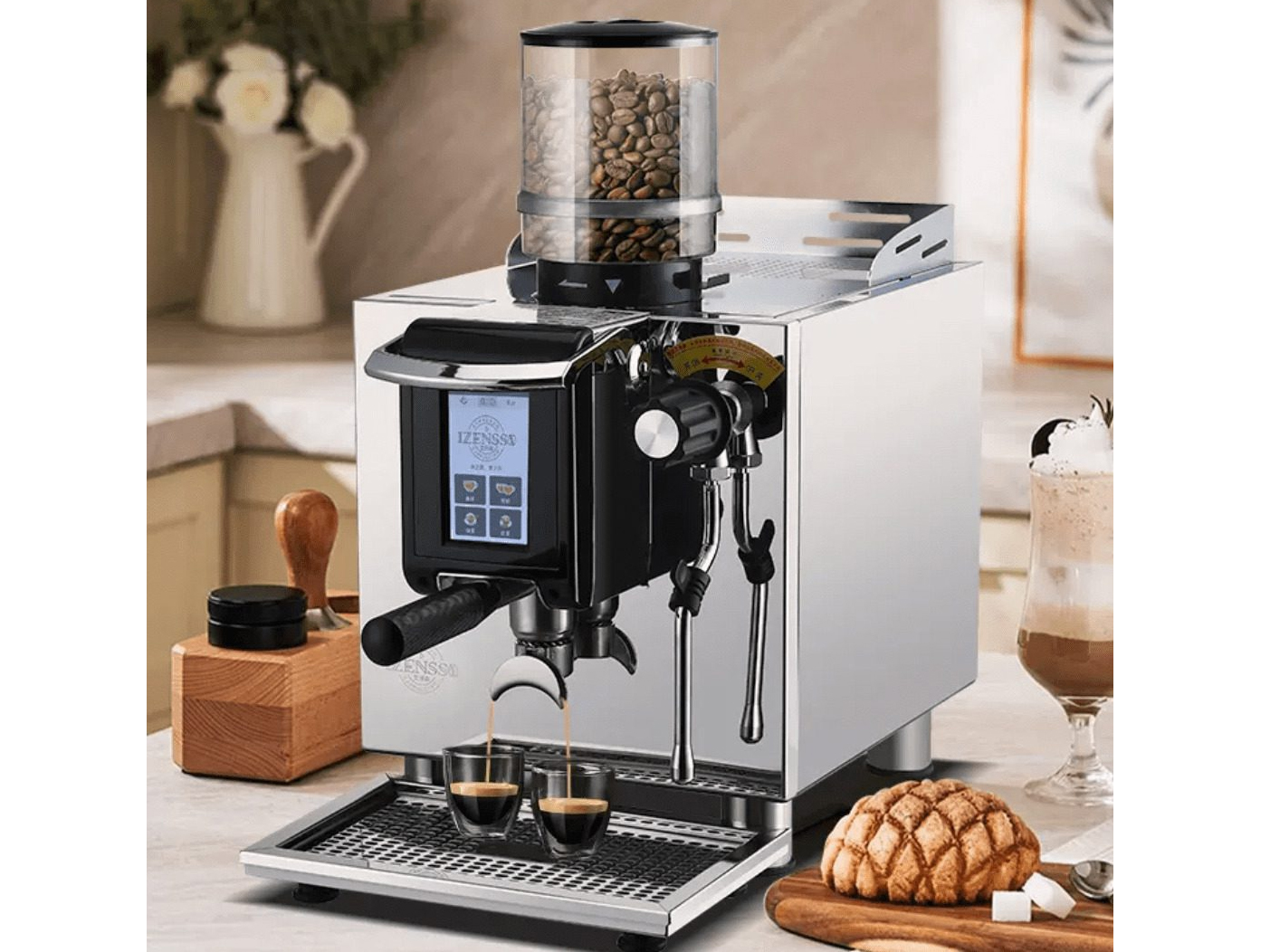 Máy pha cà phê IZENSSO Duoble Boiler Máy pha cà phê IZENSSO Duoble Boiler