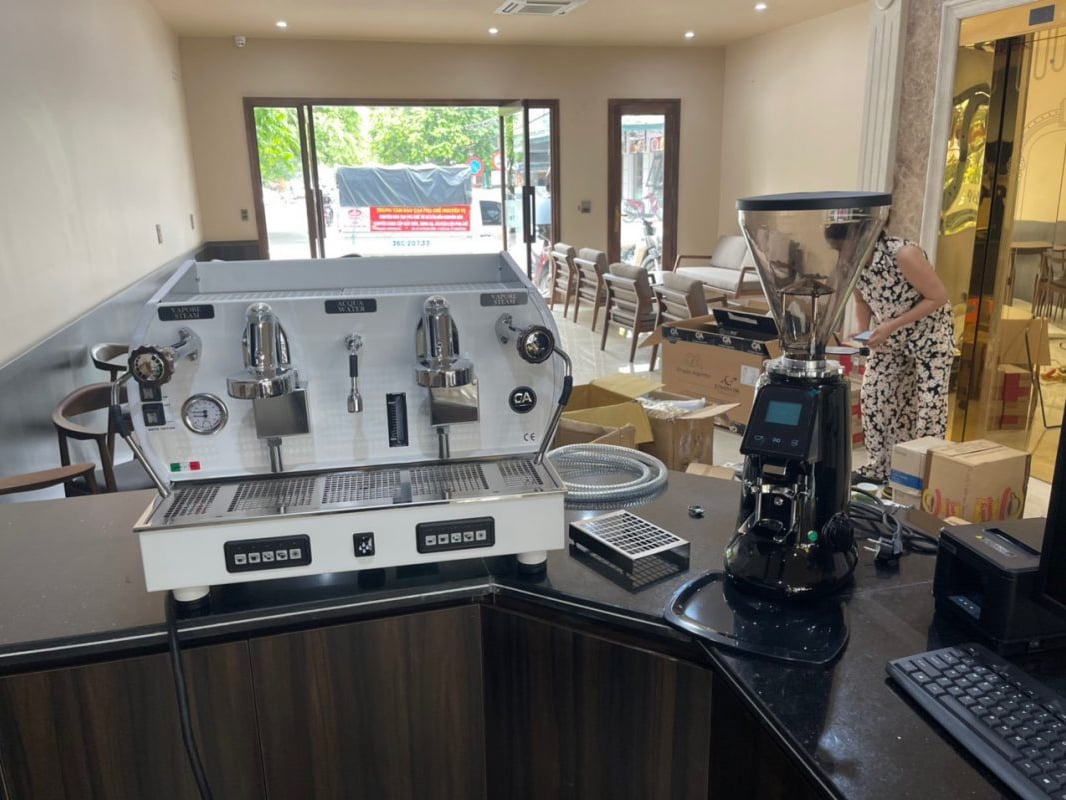 Máy pha cà phê La Nuova Era Altea Limited Wood All White 2 G