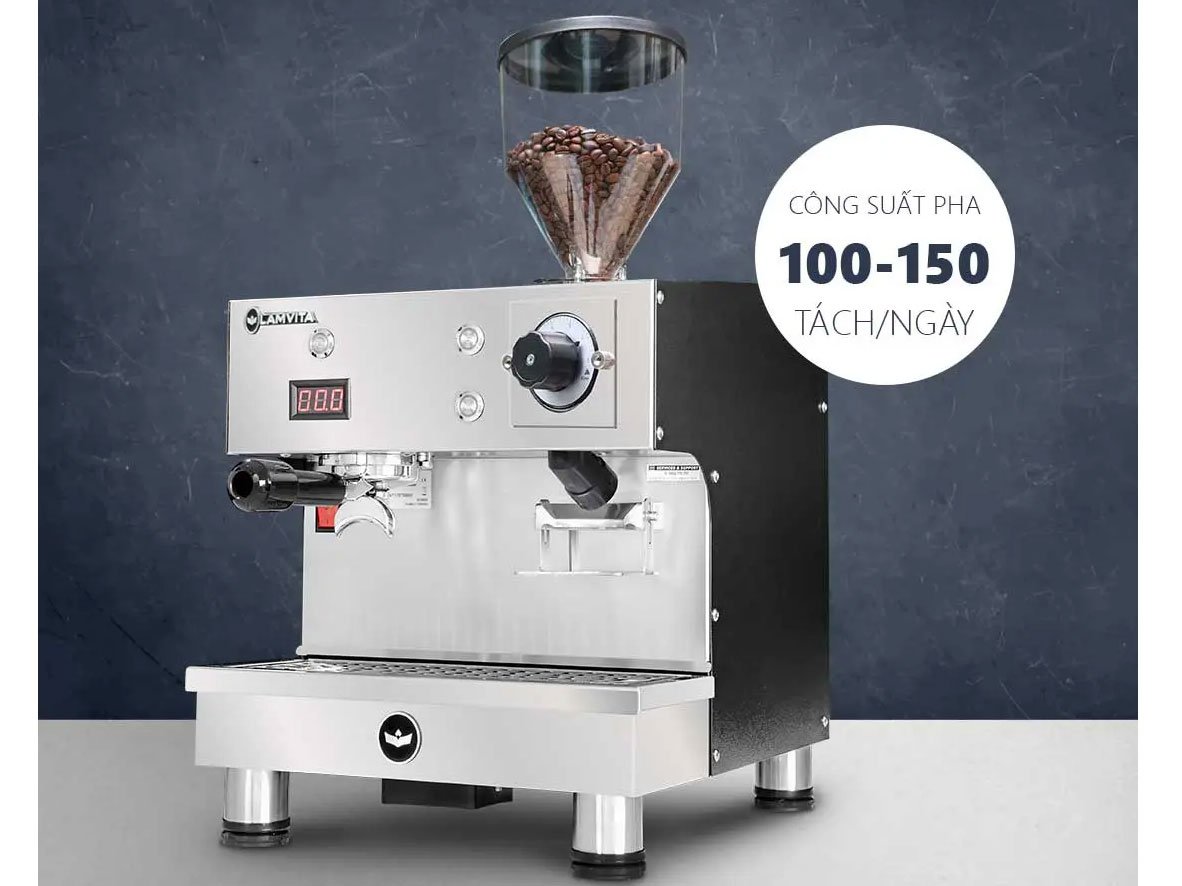 Máy pha cà phê Lamvita pha tối đa 150 tách/ngày Máy pha cà phê Lamvita