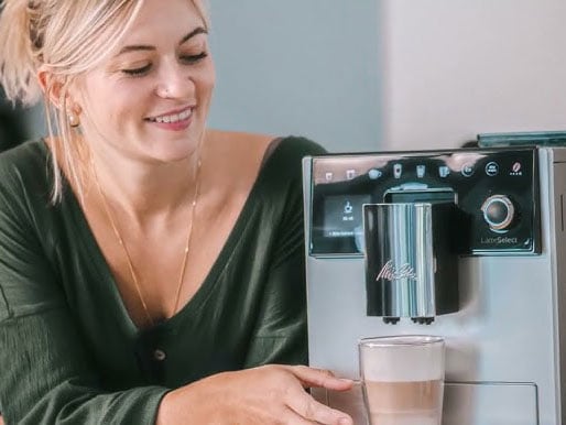 Melitta Latte Select giúp chiết xuất ra hương vị cà phê rất ngon Melitta Latte Select