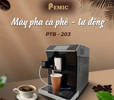 Máy pha cà phê tự động P-Emic PTB-203 Máy pha cà phê tự động P-Emic PTB-203