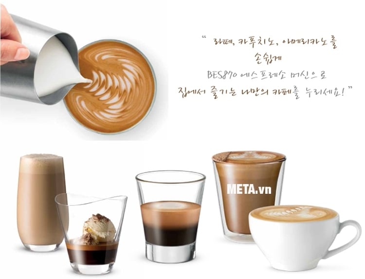 may-pha-cafe-breville-870-xl-cafe Máy pha cà phê Breville 870XL giúp pha được nhiều loại cà phê với tỷ lệ hoàn chỉnh.