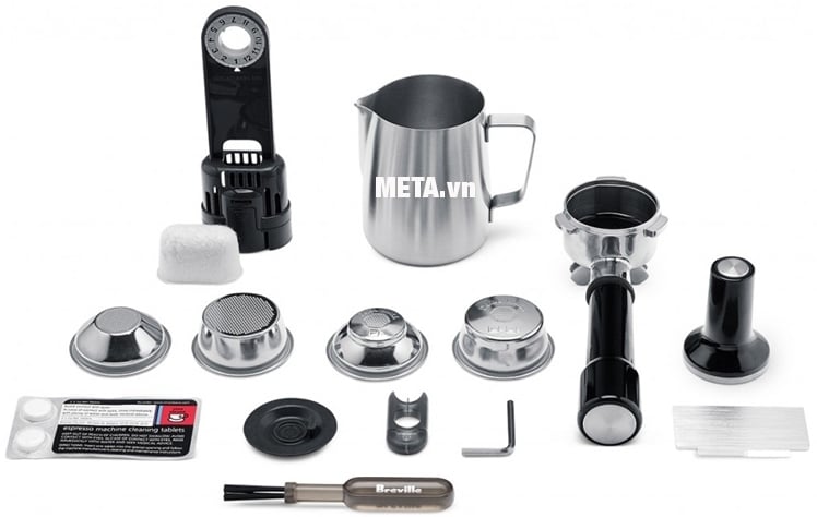 Bộ dụng cụ đi kèm của Breville BES870BSS Bộ dụng cụ đi kèm máy pha cà phê Breville BES870BSS.