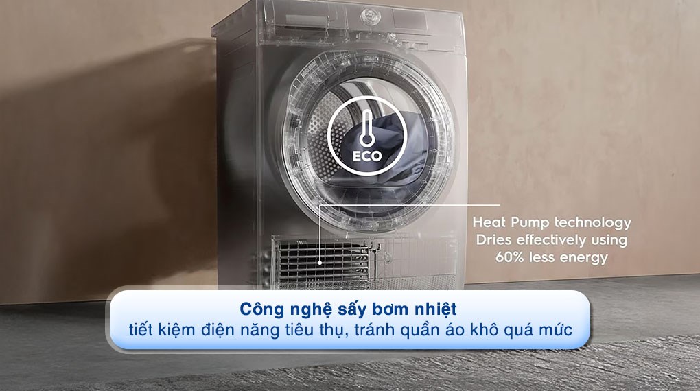 Máy sấy bơm nhiệt Electrolux EDH903R7SC