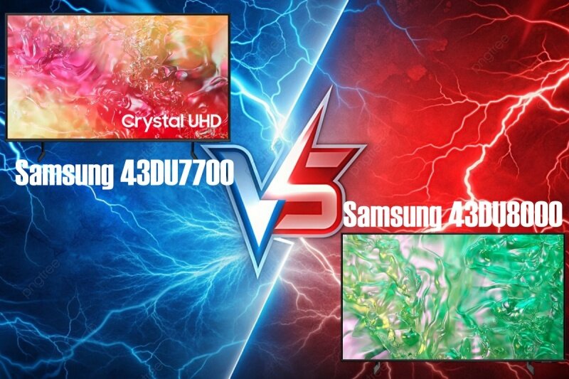 So Sánh Chi Tiết Tivi Samsung 4K 43DU7700 và Samsung 43DU8000: Đâu Là Lựa Chọn Tốt Nhất?
