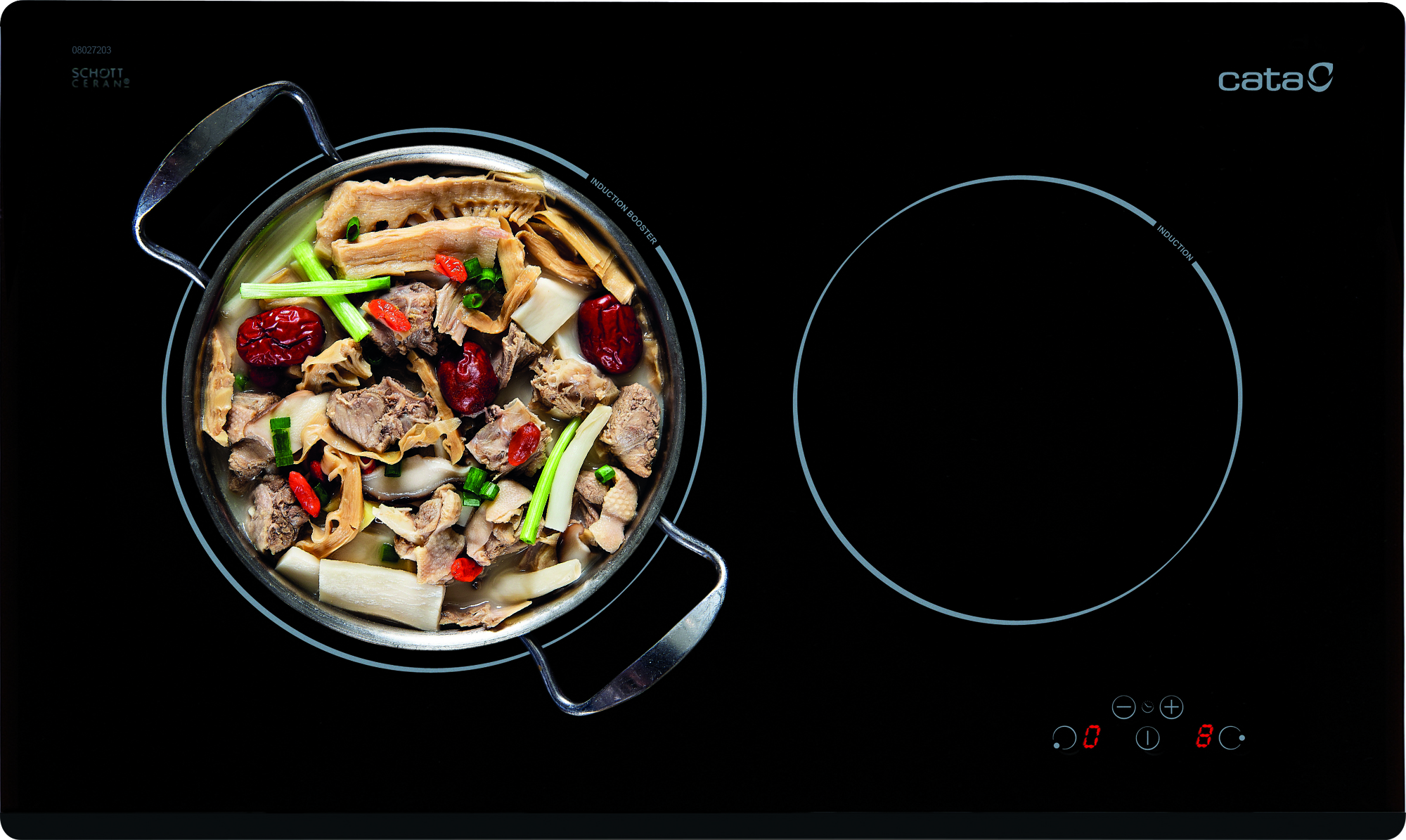 than-vo-bep-tu-cata-i2-plus Bếp từ Cata IB 2 PLUS BK