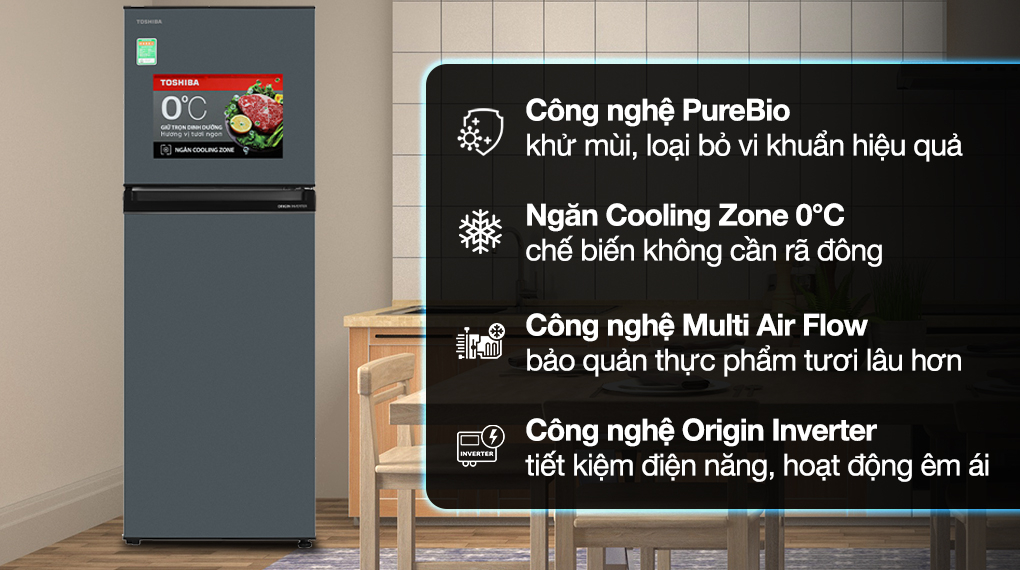 Đánh Giá Công Nghệ Làm Lạnh Trên Tủ Lạnh Toshiba Inverter GR-RT329WE-PMV(52) – Tiết Kiệm Năng Lượng & Hiệu Quả Vượt Trội