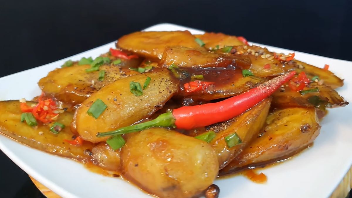 Cách làm chuối xanh kho chay