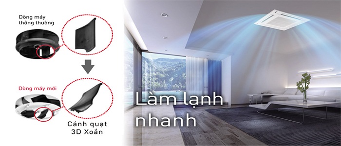 Điểm danh 5 mẫu điều hòa âm trần cassette “đáng đồng tiền” nhất hiện nay