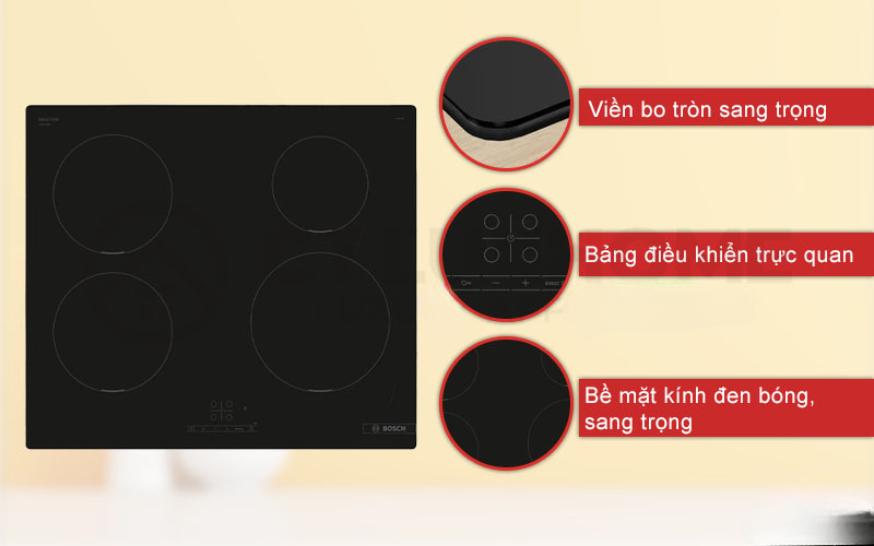 BẾP TỪ BOSCH SERIE 4 PUE611BB5E 4 VÙNG NẤU 4600W