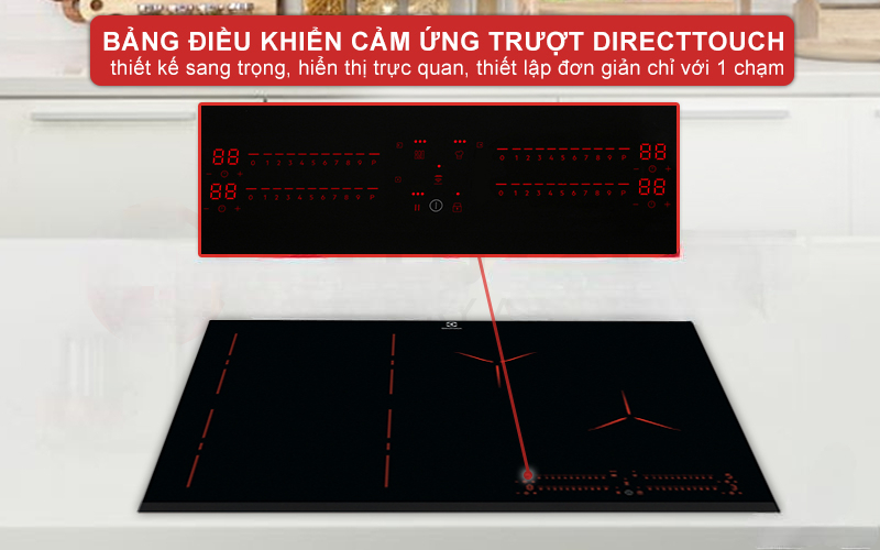 BẾP TỪ ÂM BỐN VÙNG NẤU ELECTROLUX EIP8546 CẢM ỨNG 7350W