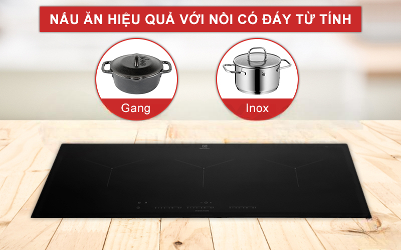 BẾP TỪ BA VÙNG NẤU ELECTROLUX EIT913 CẢM ỨNG 6900W