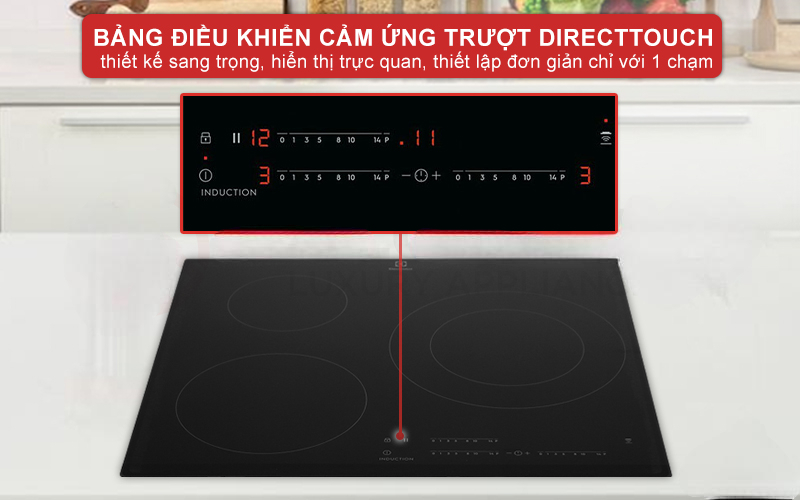 BẾP TỪ ÂM BA VÙNG NẤU ELECTROLUX LIT60342 CẢM ỨNG 7350W
