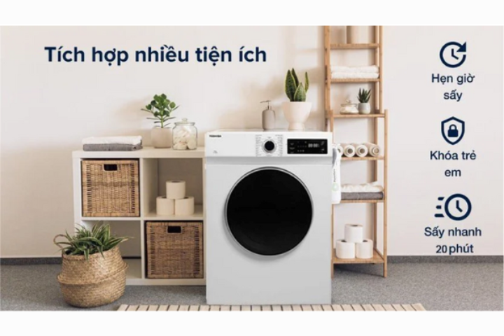 Máy sấy quần áo Toshiba TD-H80SEV(WK) – Sản phẩm siêu chất lượng trong tầm giá 5 triệu, lựa chọn hoàn hảo cho gia đình Việt Máy sấy quần áo Toshiba TD-H80SEV(WK) – Sản phẩm siêu chất lượng trong tầm giá 5 triệu, lựa chọn hoàn hảo cho gia đình Việt
