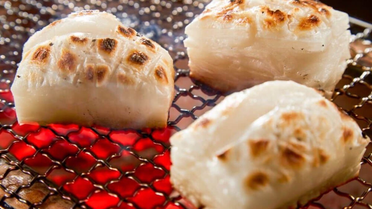 Bánh mochi nướng