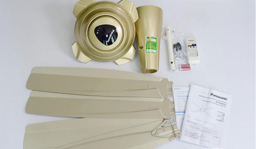 Quạt trần Panasonic có điều khiển F-56MPG-GO tiết kiệm điện Quạt trần Panasonic có điều khiển F-56MPG-GO tiết kiệm điện