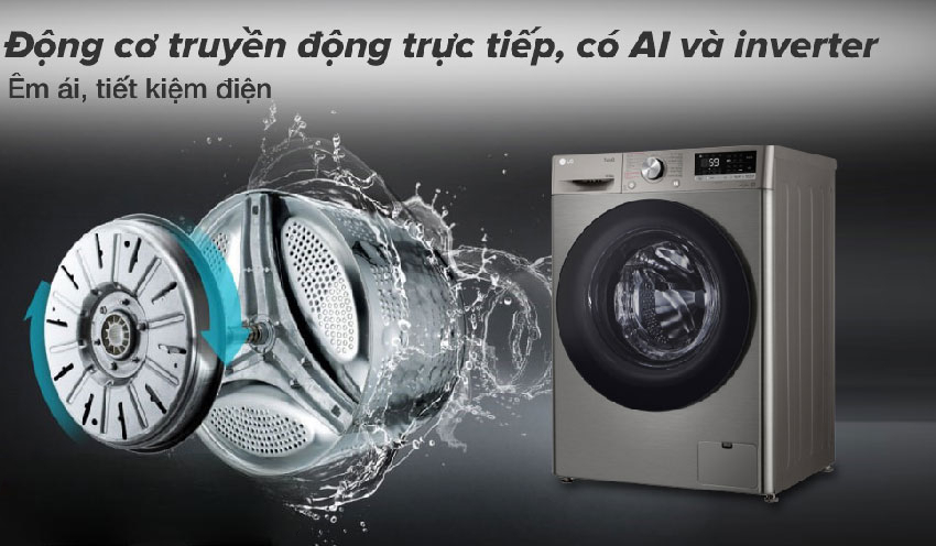 Máy Giặt Sấy LG Inverter FV1410D4P