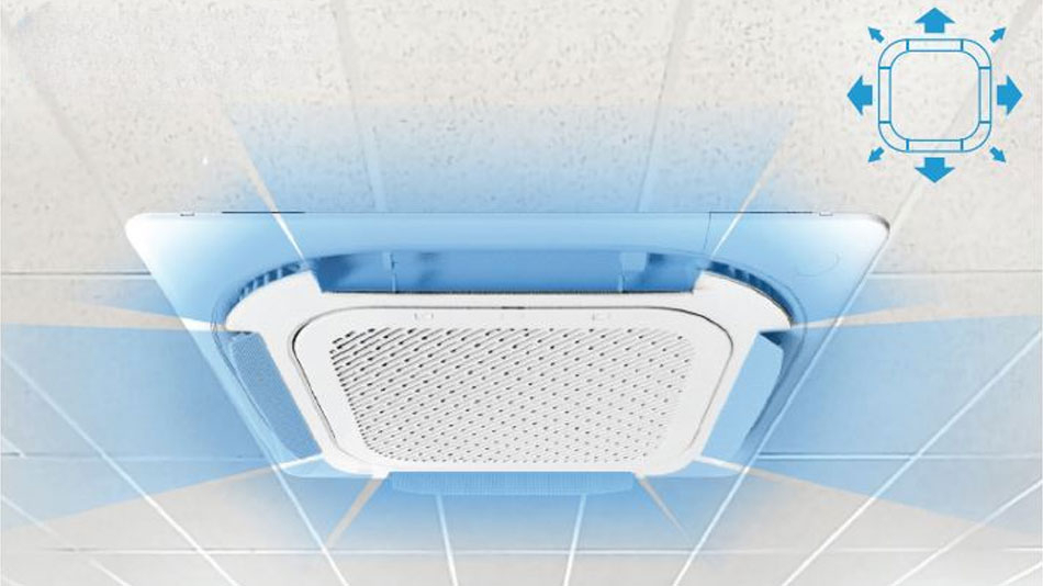 chi tiết điều hòa âm trần Midea 36000btu MCD1-36CRDN8-Q