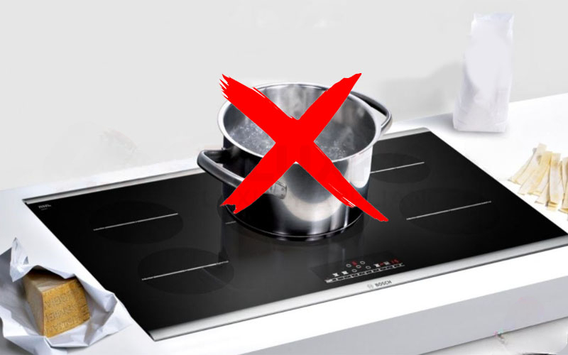 

Bếp từ không nhận diện được nồi chảo trên bếp