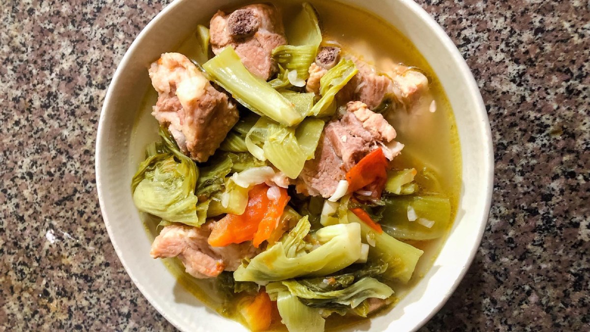 Canh cải chua sườn non