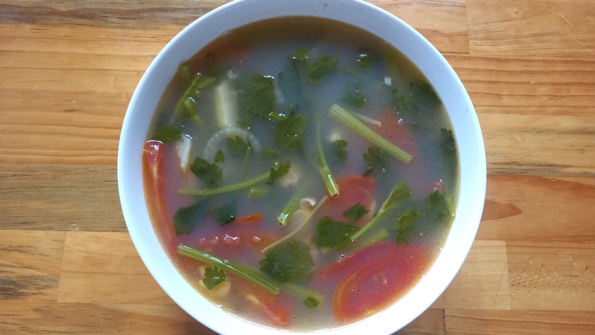 canh nghêu nấu ngót ngọt mát, giải nhiệt cơ thể