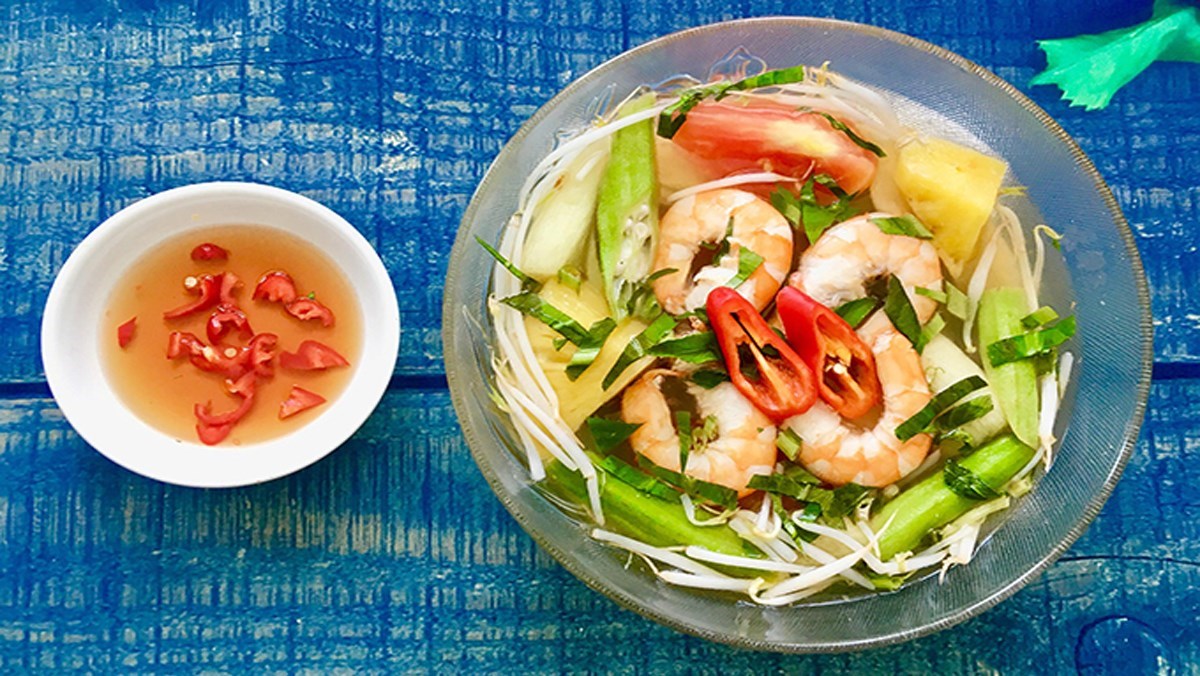 2 cách nấu canh chua tôm