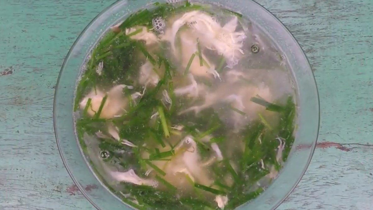 Canh hẹ trứng