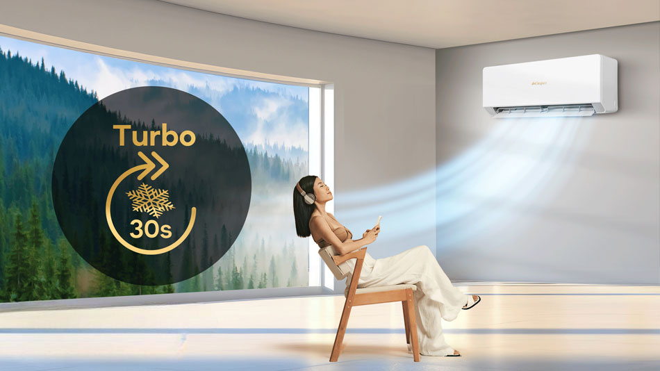 Chế độ Turbo – Làm mát siêu nhanh chỉ trong vòng 30 giây