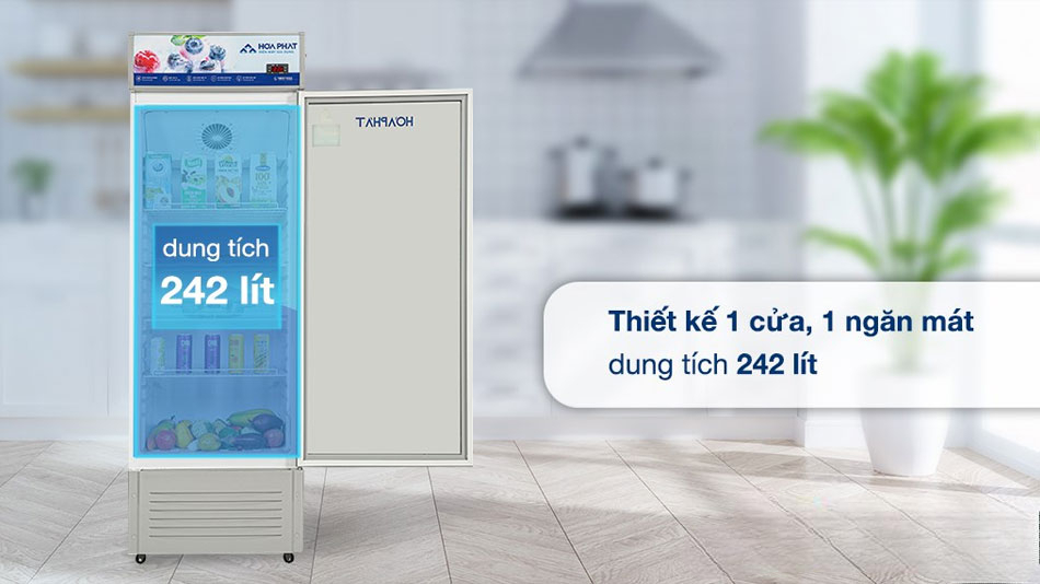 Tủ mát Hòa Phát HSR D6242 thiết kế hiện đại Tủ mát Hòa Phát HSR D6242 thiết kế hiện đại
