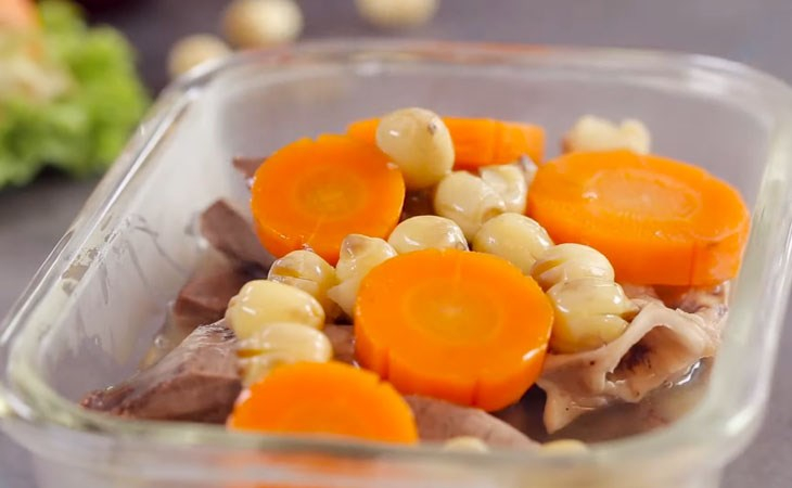 Bước 4 Hoàn thành Tim hầm hạt sen Bước 4 Hoàn thành Tim hầm hạt sen