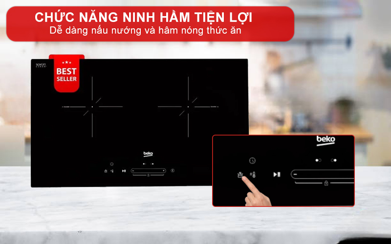 BẾP TỪ ÂM BEKO HII 72508 TBO 2 VÙNG NẤU 4600W BẾP TỪ ÂM BEKO HII 72508 TBO 2 VÙNG NẤU 4600W