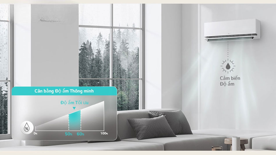 Cân bằng độ ẩm, duy trì sự thoải mái
