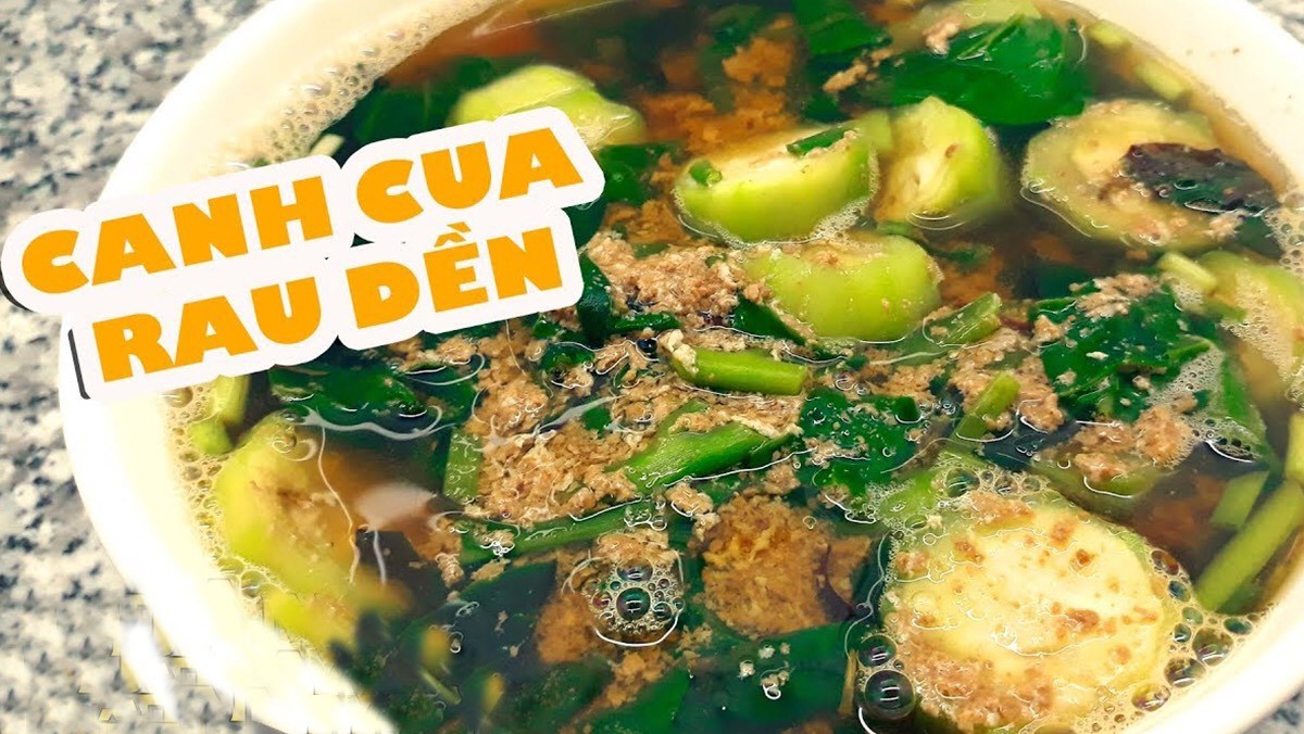 Canh cua rau dền Canh cua rau dền
