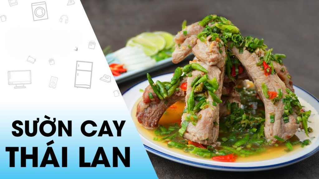 Cách làm sườn cay khổng lồ Thái Lan đơn giản siêu ngon